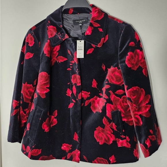 Talbots Velvet Jacket - Picture 1 of 4